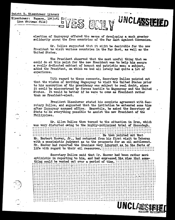Mohammad Mossadegh Pre-Redaction